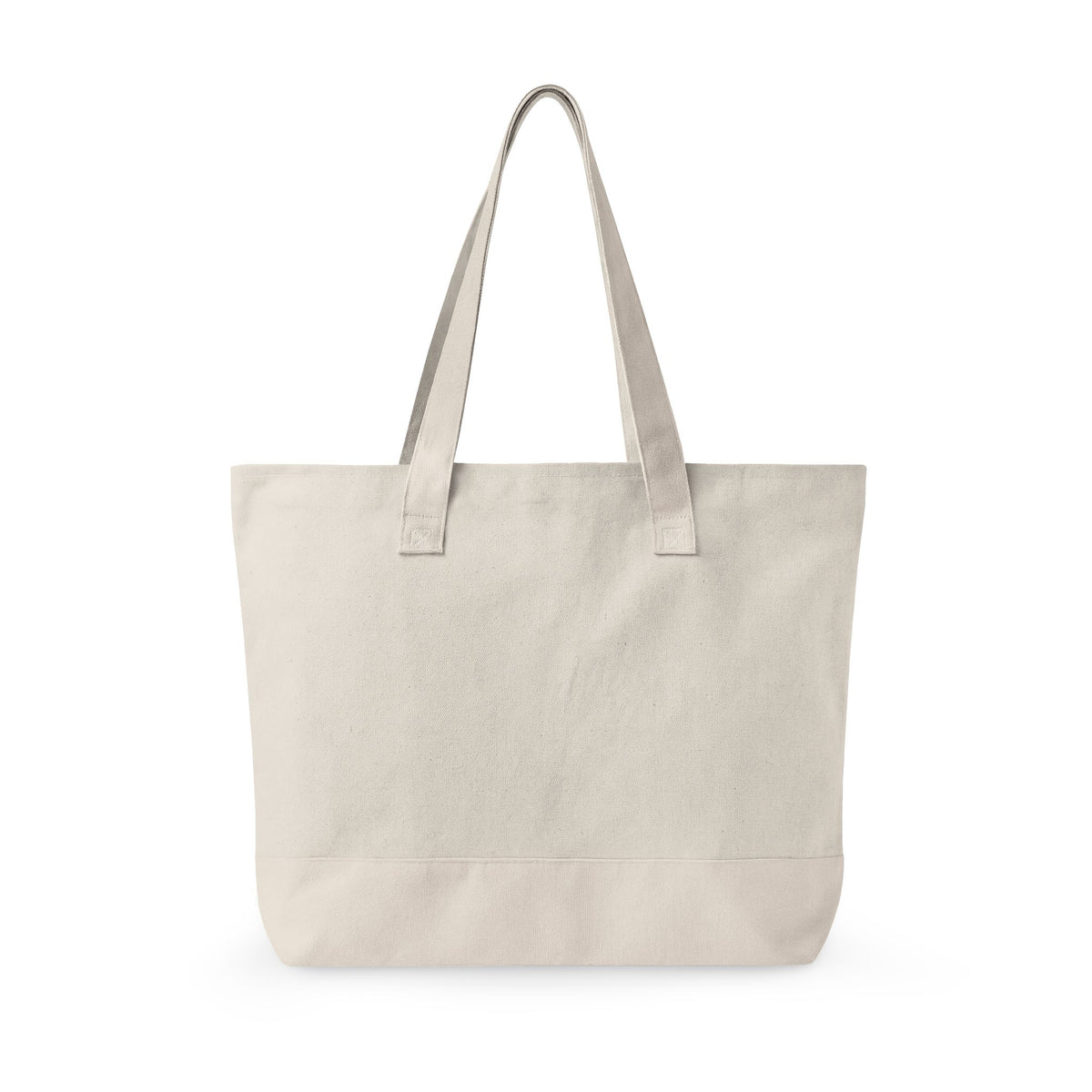 Canvas Tote — "Vibe Chaser" Retro Rainbow Sunset Zippered Tote