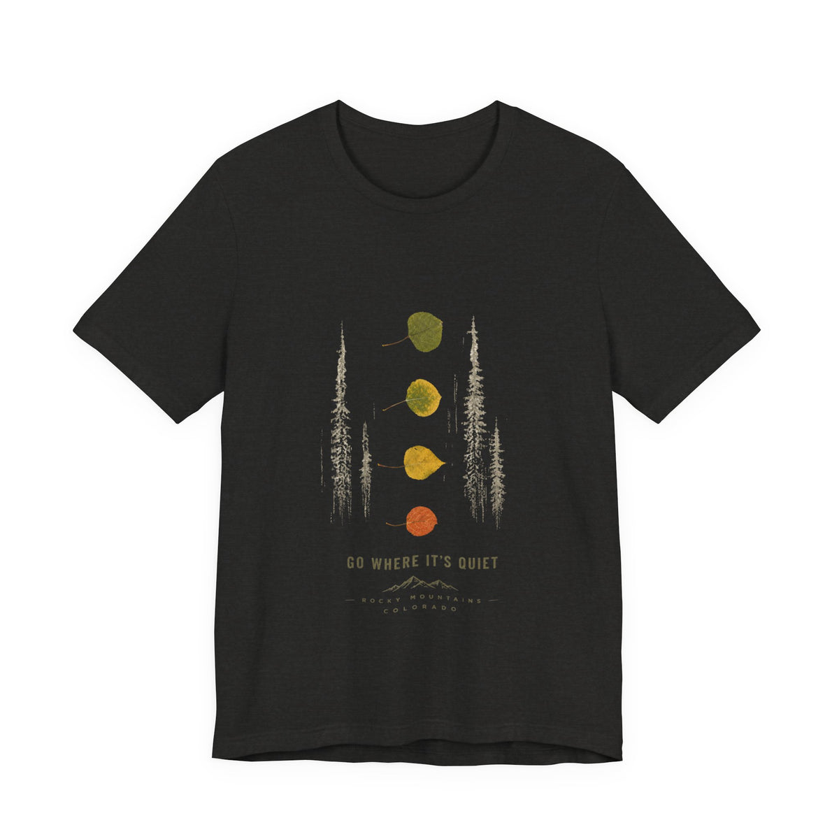 Aspen leaf tee-Rocky Mountain Colorado