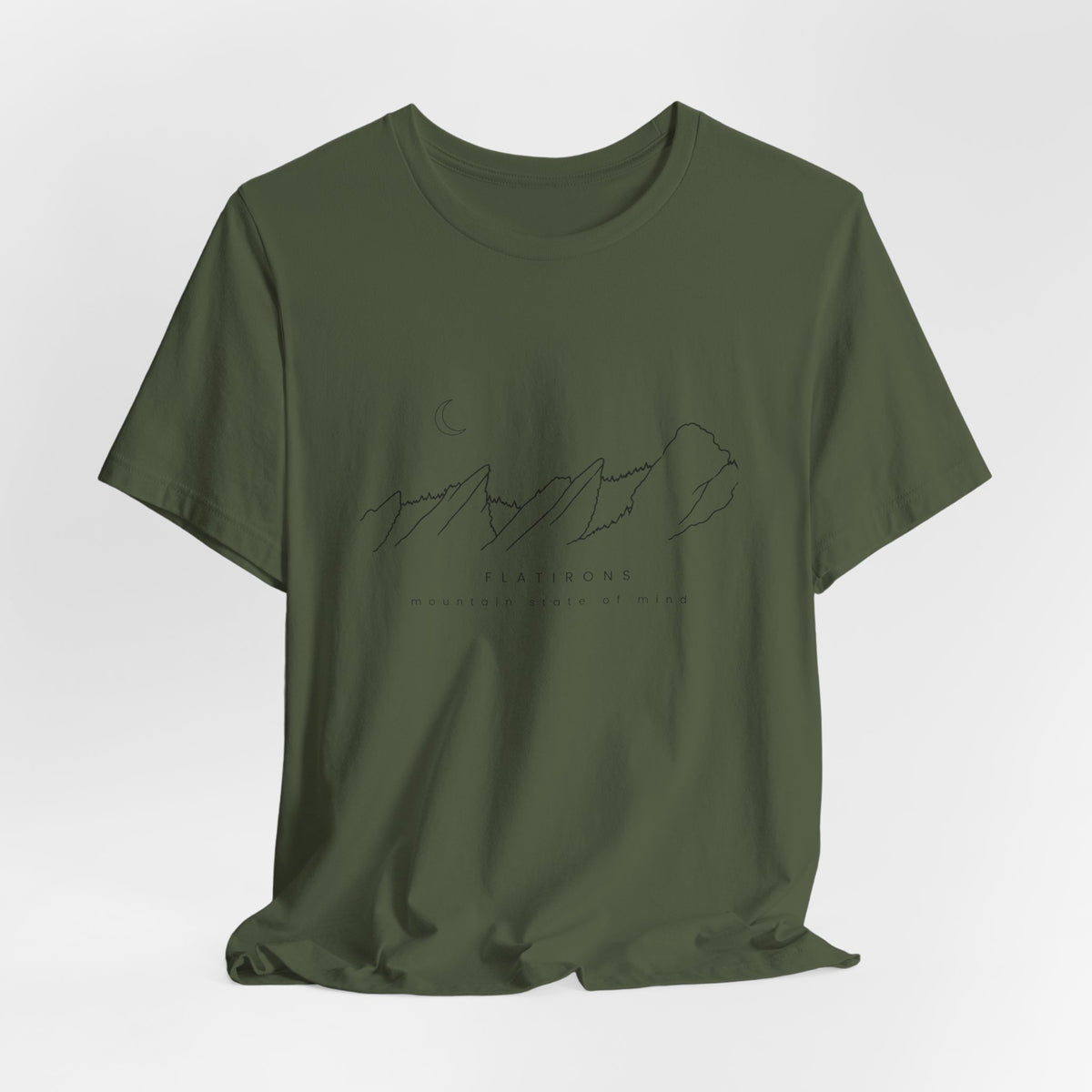 Flatiron Mountain State of Mind Tee- Boulder Colorado - Thinner Tee