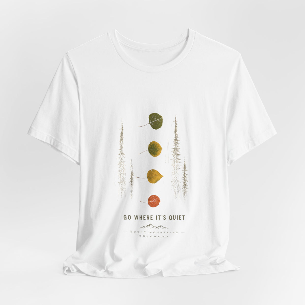 Aspen leaf tee-Rocky Mountain Colorado