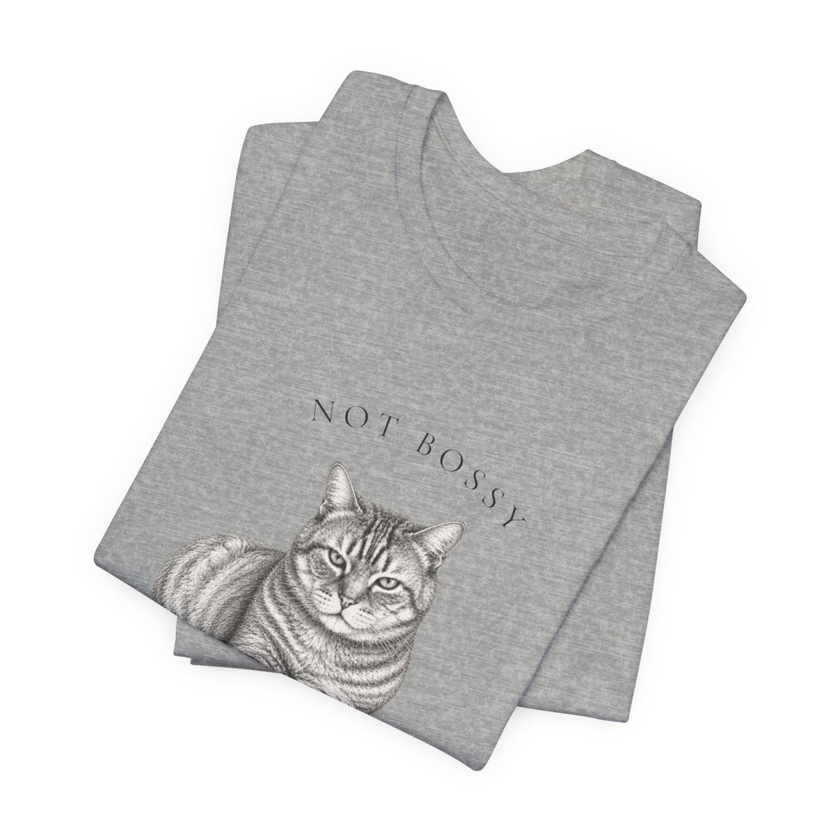Bossy Boots - cat lover tee