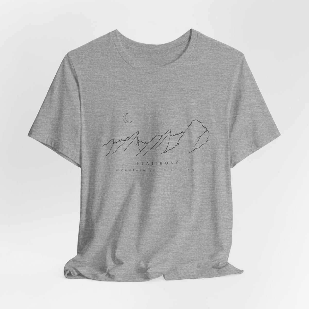 Flatiron Mountain State of Mind Tee- Boulder Colorado - Thinner Tee