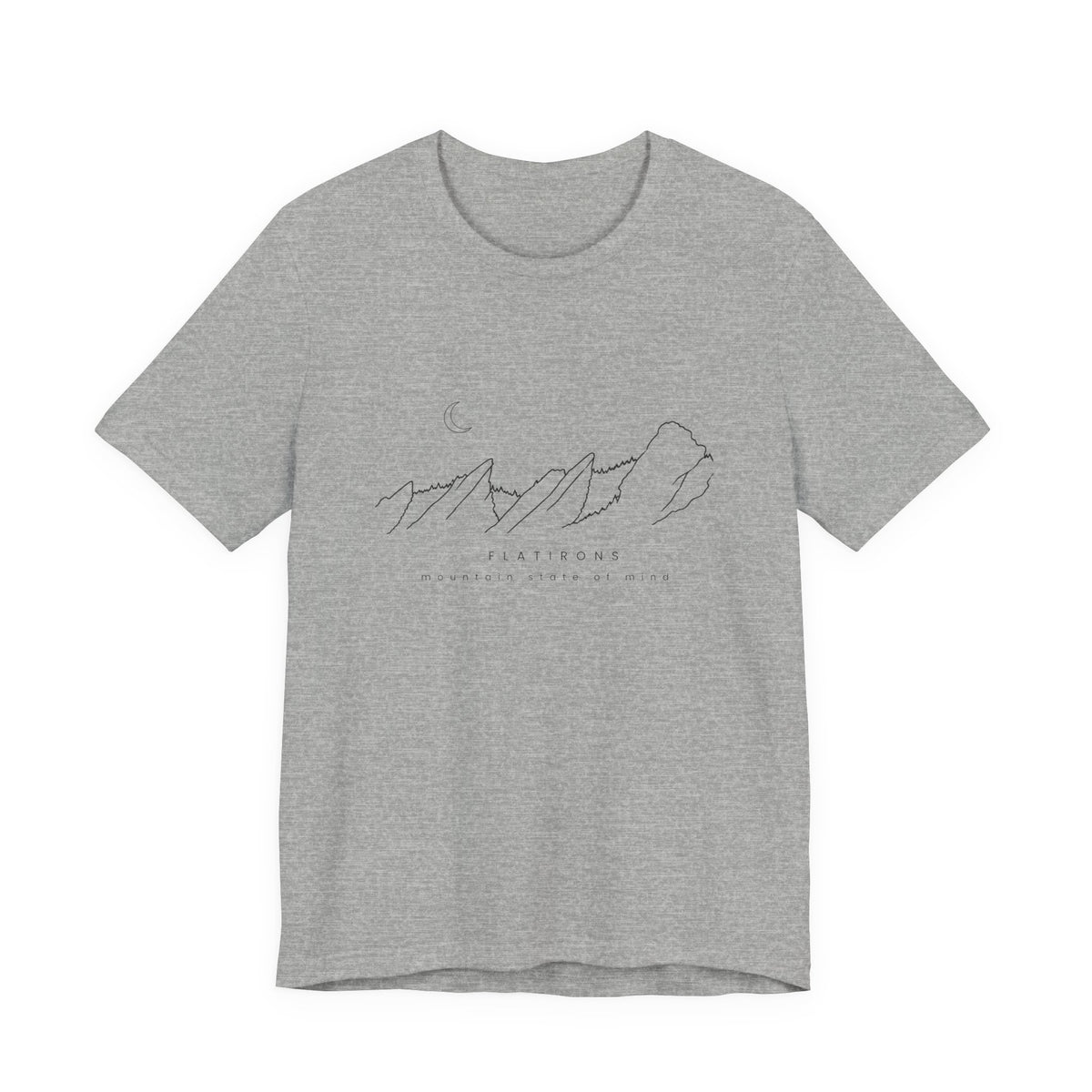 Flatiron Mountain State of Mind Tee- Boulder Colorado - Thinner Tee