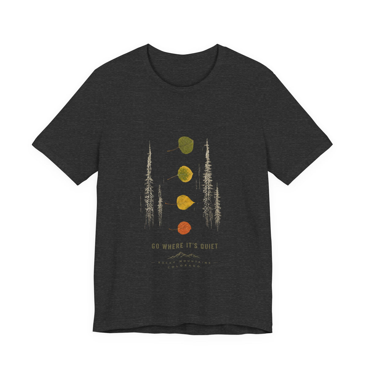 Aspen leaf tee-Rocky Mountain Colorado