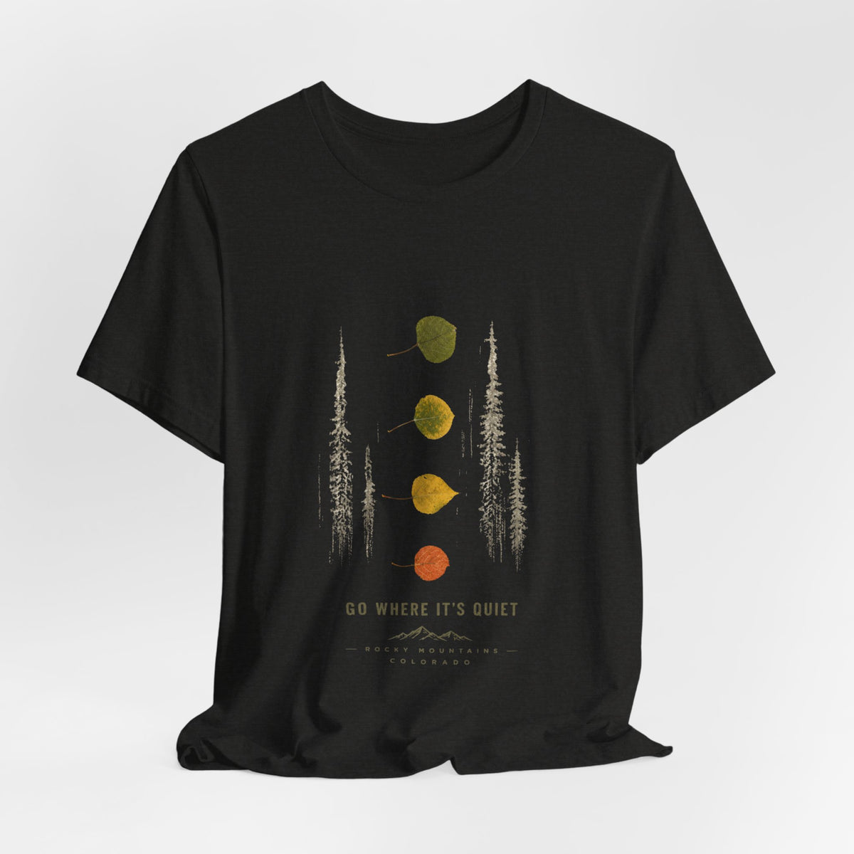 Aspen leaf tee-Rocky Mountain Colorado