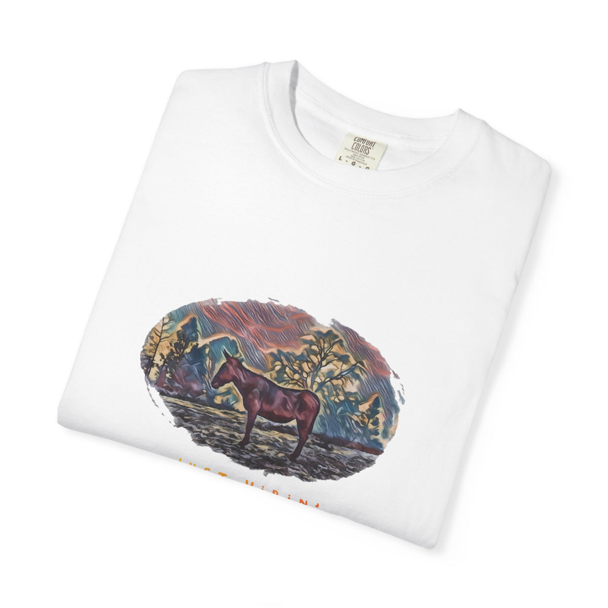 Just Vibin’ Donkey T-Shirt - 'Good Vibes' Garment-Dyed Tee