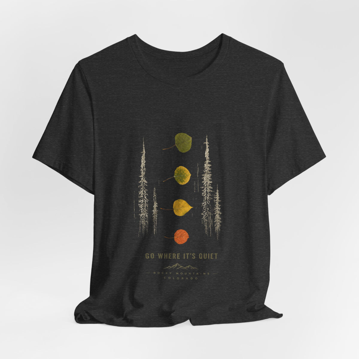 Aspen leaf tee-Rocky Mountain Colorado