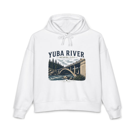 Yuba River Scenic Hoodie — Nevada City Bridge Graphic