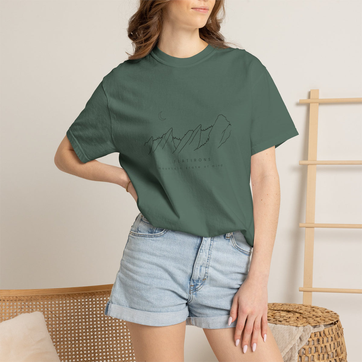 Flatiron Mountain State of Mind Tee- Boulder Colorado- Thicker shirt