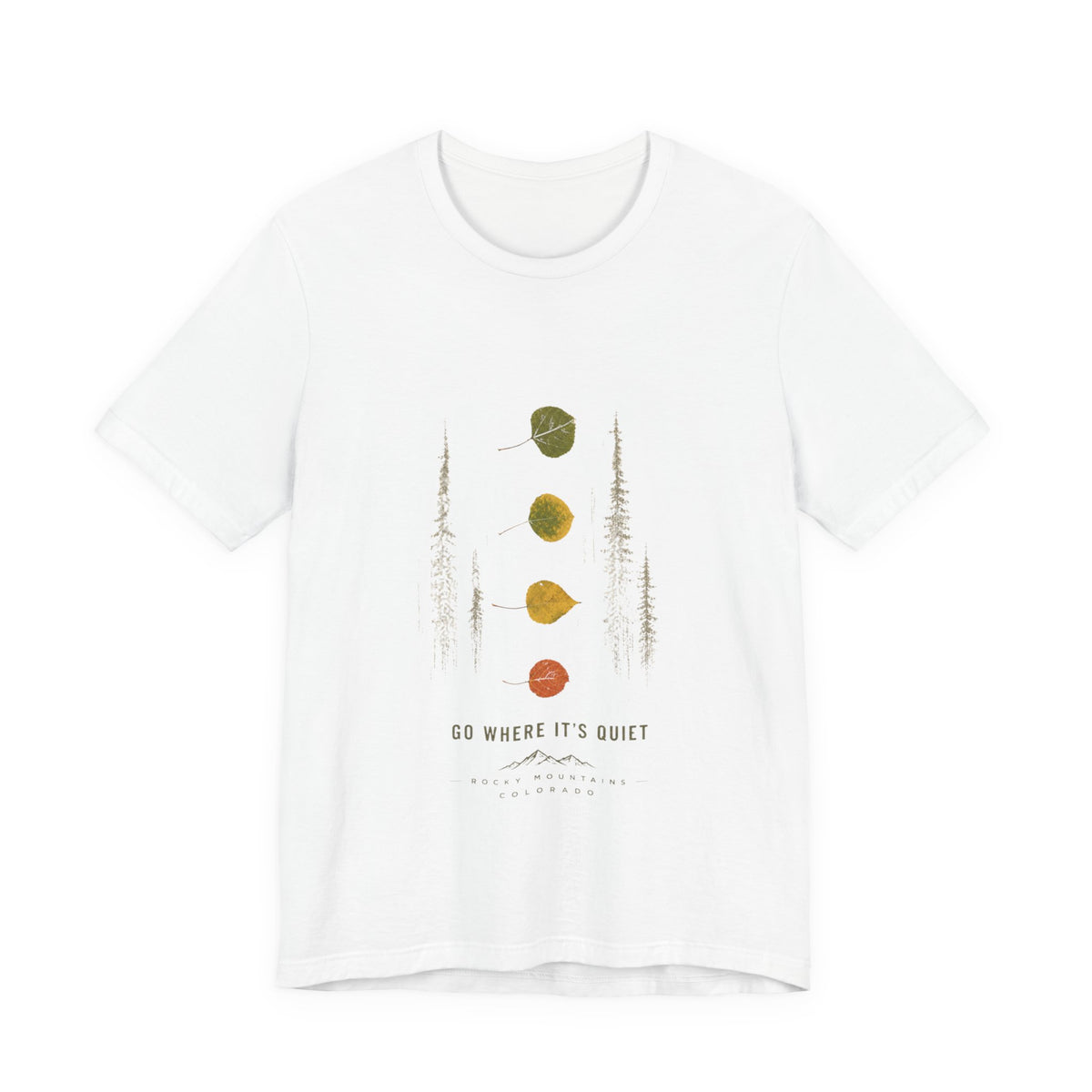 Aspen leaf tee-Rocky Mountain Colorado