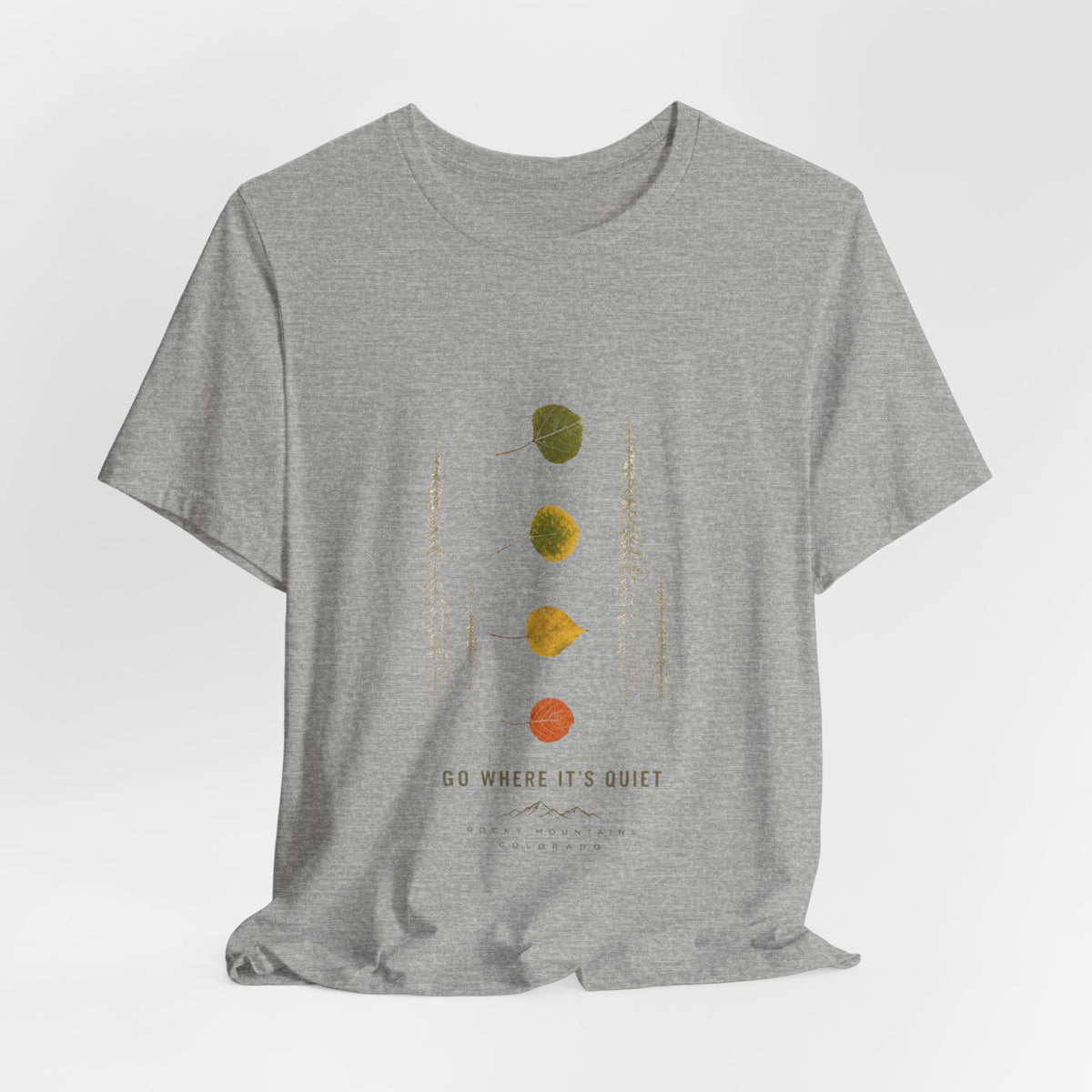 Aspen leaf tee-Rocky Mountain Colorado