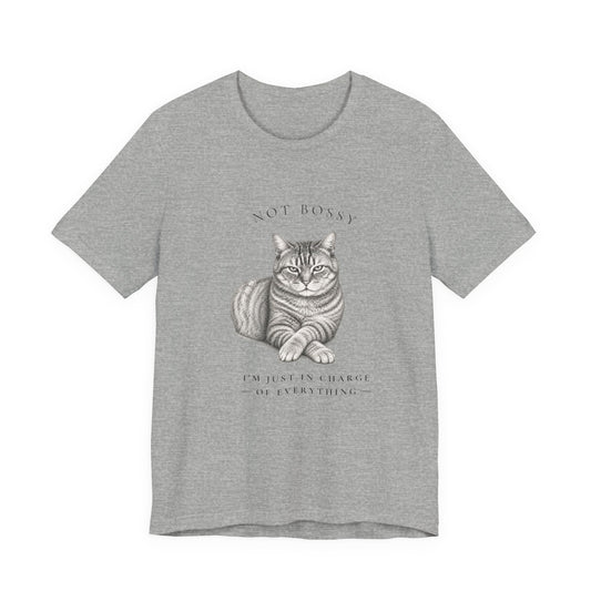 Bossy Boots - cat lover tee
